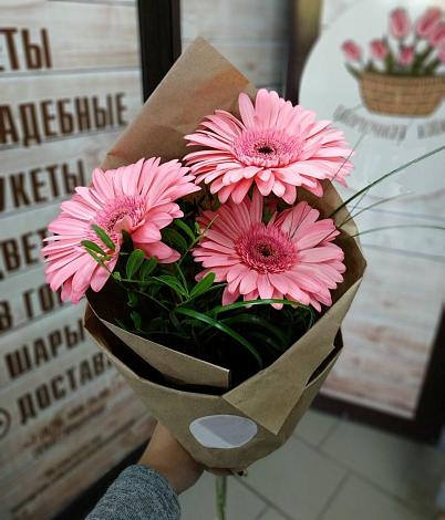 Букет цветов из: Герберы в Липках