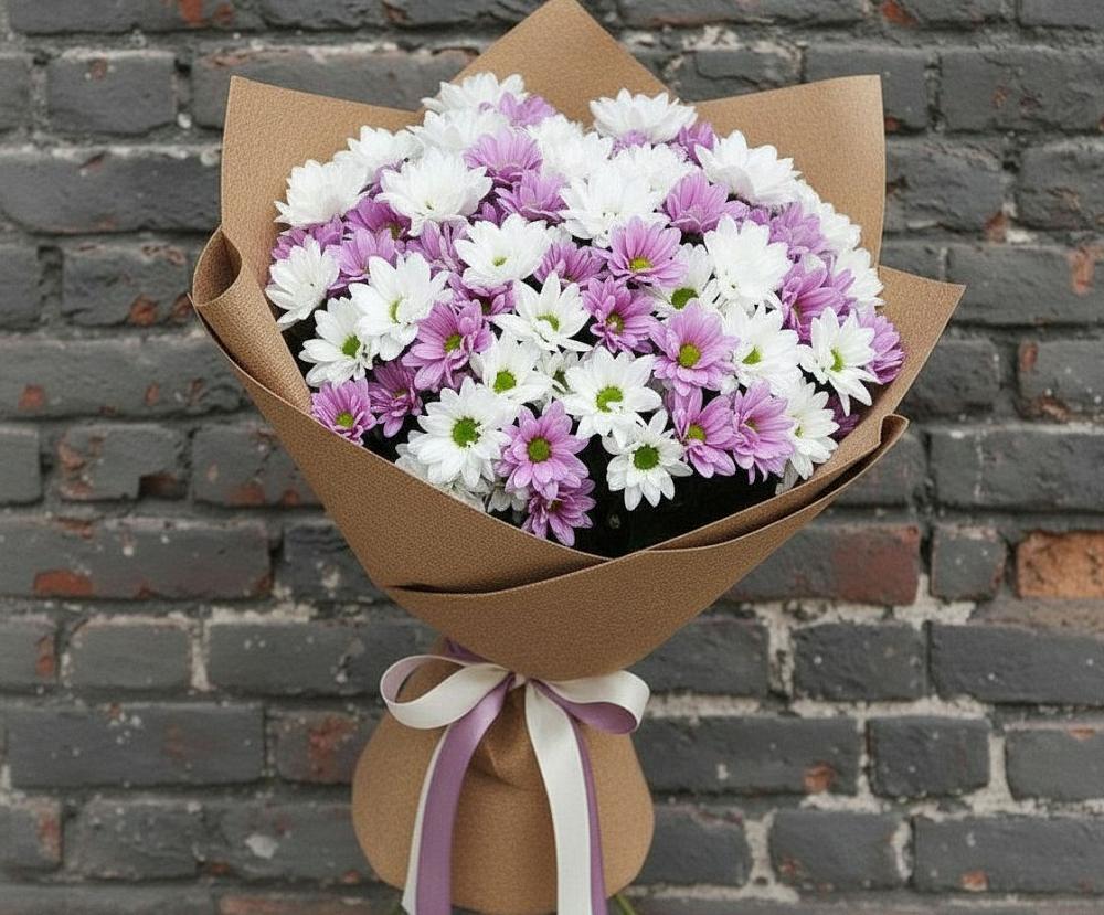 Букет цветов из: Хризантемы в Липках