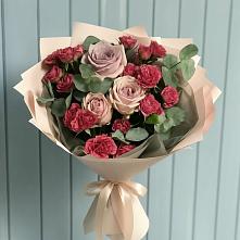 Букет цветов из:  Гвоздики и Розы #REPLACE_PRED# Липках