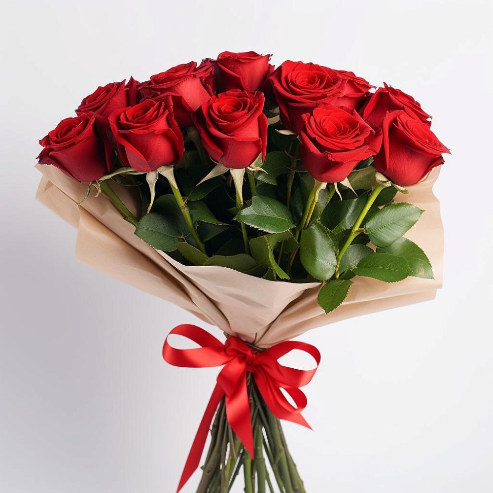 Букет 11 Красных роз Эдлесс Лав в Липках